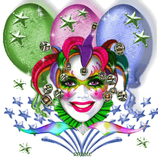 a masked  carnival girl